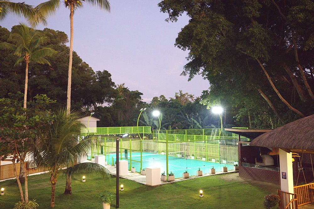 Padel court detail